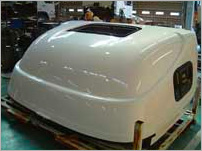 日野ハイルーフにCC100を塗布